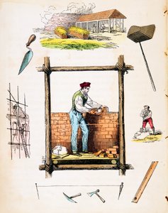 Byggnadshandel, c1845 av Unbekannt
