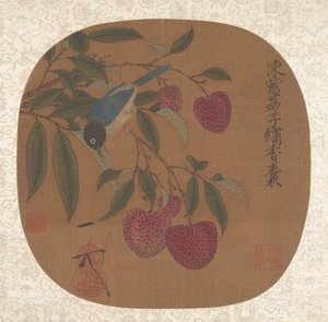 En massa lila litchi. av Unbekannt