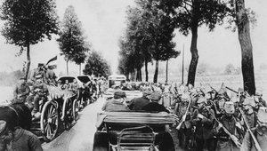 Upptagen väg, första världskriget, 1915 av Unbekannt