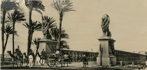 Kairo - Kasr-El-Nil-bron, c1930-c1939. av Unbekannt
