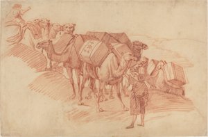 Camel Caravan. av Unbekannt