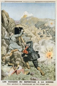 Kameramän under eld när de filmade under första Balkankriget 1912 av Unbekannt
