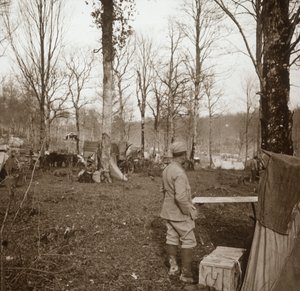 Camp, Genicourt, norra Frankrike, c1914-c1918 av Unbekannt
