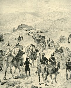 General Roberts läger vid Thal vid Kuramfloden, 1901. av Unbekannt