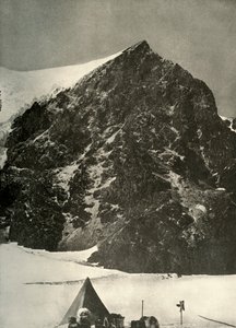 Läger den 17 december på Ferrarglaciären nedanför Sentinel Rock, 1908, 1909 av Unbekannt