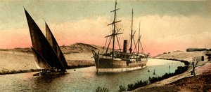 Suezkanalen - El-Guersh-kurvan, c1918-c1939. av Unbekannt