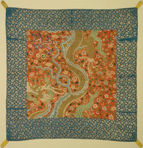 Baldakin med Dragon Among Flowers, sent 1100-tal. av Unbekannt