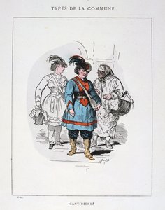 Cantinieres, Paris kommun, 1871. av Unbekannt