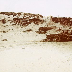 Kantonment i sanddynerna, Koksijde, Flandern, Belgien, c1914-c1918 av Unbekannt