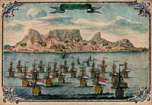 Kapstaden, c1680 av Unbekannt