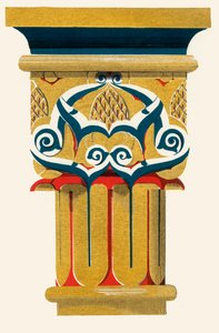 Columns huvudstad, Court of Fishpond, 1907. av Unbekannt