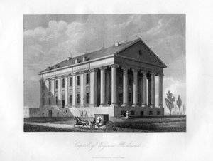 Capitol of Virginia, Richmond, USA, 1855 av Unbekannt