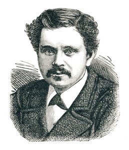 Kapten Paul Boyton, 1848-1924, uppfinnare av immersionsdräkten, 1893 av Unbekannt