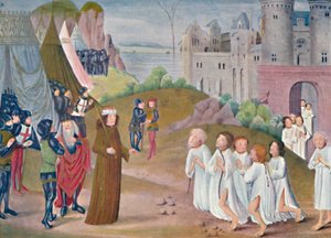 Capture of Calais Lambeth Palace Library, 1300-talet, 1903 av Unbekannt
