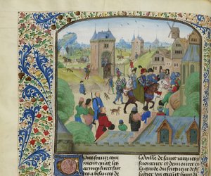 Erövring av Orense av den engelska armén, 1387, ca 1470-1475. av Unbekannt