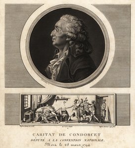 Caritat de Condorcet (1743-1794), fransk filosof och matematiker av Unbekannt