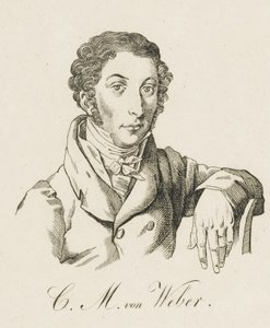 Carl Maria von Weber 1786-1826, efter 1821. av Unbekannt