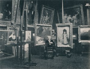 Carolus Duran i hans studio, c1897 av Unbekannt