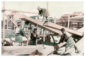 Snickare på jobbet, Japan, 1904 av Unbekannt