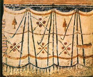 Mattfris från kammare E, vägg 6 i Santa Maria Antiqua, Rom, Italien, 1928. av Unbekannt