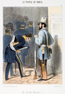 Tecknad film om Pariskommunen, 1870-talet. av Unbekannt