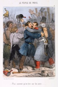 Tecknad film om Pariskommunen, 1870-talet. av Unbekannt