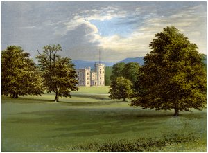 Castle Forbes, Aberdeenshire, Skottland, hem för Lord Forbes, c1880 av Unbekannt