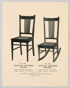 Katalogillustration, design för stolar, 1904–05 av Unbekannt