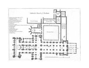 Cathedral Church of Durham, 1700-talet av Unbekannt