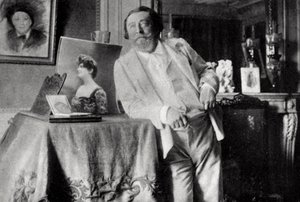 Catulle Mendes, fransk poet och bokstäver, 1906 av Unbekannt