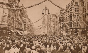Firande av kung George V:s silverjubileum, London, 1935 av Unbekannt