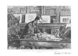 Dagens kändisar - Lord Randolph Churchill, M.P., 1885 av Unbekannt