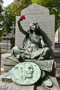 Kyrkogården i Montmartre/Guillaumets grav/Avenue Rachel/PARIS XVIII/Seine/Ile de France/Frankrike av Unbekannt