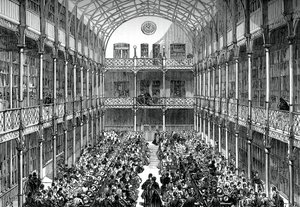 Centralhallen i Royal Army Clothing Depot, Pimlico, c1880 av Unbekannt