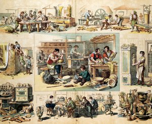 Keramikindustrin, c1870 av Unbekannt
