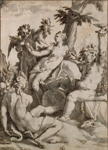 Ceres, Venus och Bacchus, 1500-1600-talet av Unbekannt