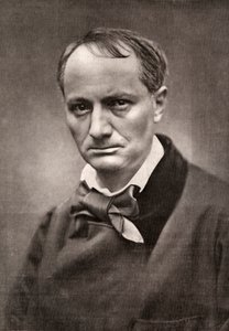 Charles Baudelaire, inflytelserik fransk poet, kritiker och översättare, mitten av 1800-talet av Unbekannt