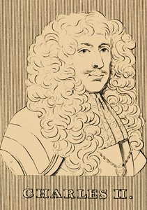 Karl II, 1630-1685, 1830. av Unbekannt