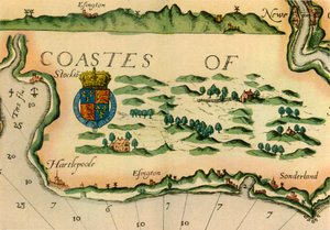Diagram som visar väderkvarnar som landmärken på Englands nordöstra kust, 1588, 1947. av Unbekannt