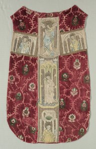 Chasuble Back with Brodered Orphrey Band, 1415-1425. av Unbekannt