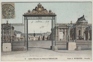 Chateau de Versailles: hedersrutnät - Vykort daterat 1905 av Unbekannt