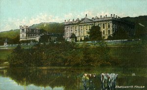 Chatsworth House, sent 1800-tidigt 1900-tal. av Unbekannt