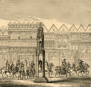 Cheapside Cross, som det såg ut 1547, 1897. av Unbekannt