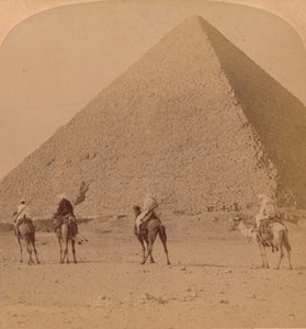 Cheops, den största av pyramiderna, Egypten, 1896 av Unbekannt