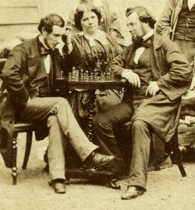 Schack och kort, c1850-talet av Unbekannt