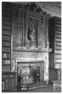 Skorstensstycke av biblioteket på Windsor Castle, 1896 av Unbekannt