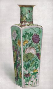 Kinesisk klubbformad vas. KAng Hsi-perioden, 1661-1722, 1928 av Unbekannt