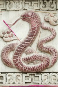 Kinesiskt astrologiskt tecken. Vitt moln tempel Beijing Kina av Unbekannt