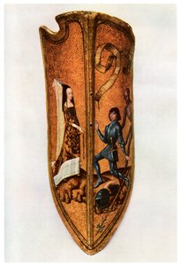 Ridderlighet och hövisk kärlek: flamländsk paradsköld, c1400 1956 av Unbekannt