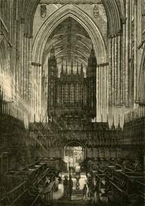 Kör av York Minster, 1898. av Unbekannt